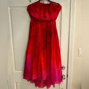 Tracy Reese Tie dye red elegant dress